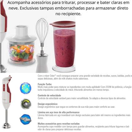 Imagem de Mixer Processador Alimentos Batedor Liquidificador Portátil