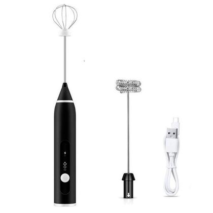 Imagem de Mixer Recarregável Inox Prático para Chá Shakes e Mais