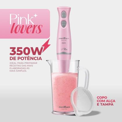Imagem de Mixer Rosa Britânia BMX370RS 350W 220V