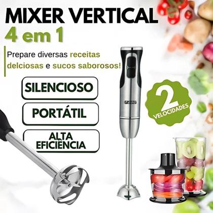 Imagem de Mixer Turbo 3 em 1 Inox 500w 110v - Versátil e Potente