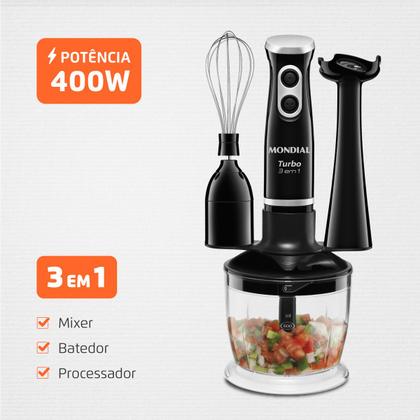 Imagem de Mixer Turbo 3 em 1 , Mondial, 400W - M-14