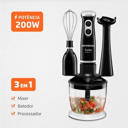 Imagem de Mixer Turbo 3 Em 1 Mondial M-14 Mixer M-14 127v/60hz