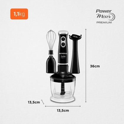 Imagem de Mixer Turbo 3 Em 1 Mondial M-14 Mixer M-14 127v/60hz