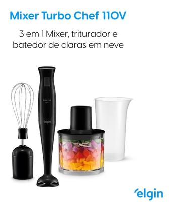 Imagem de Mixer Turbo Chef 3 Em 1 200w Triturador E Fuet Elgin