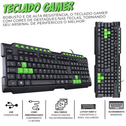 Imagem de Mobilador Completo Para Celular E Tablet Jogar Free Fire Kit Teclado Mouse Hub OTG