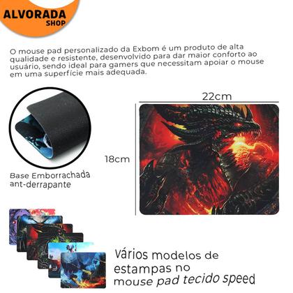 Imagem de Mobilador Gamer Completo Com Headset Teclado Multimídia Mouse Gamer Led e Pad Speed