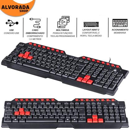 Imagem de Mobilador Gamer Completo Com Headset Teclado Multimídia Mouse Gamer Led e Pad Speed