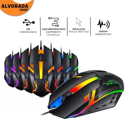 Imagem de Mobilador Gamer Completo Com Headset Teclado Multimídia Mouse Gamer Led e Pad Speed