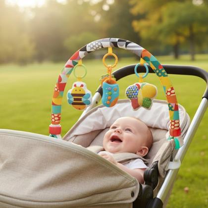 Imagem de Móbile Arco Musical Bebê Carrinho Berço Let's Play Maxi Baby