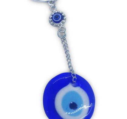 Imagem de Móbile Árvore da Vida e Olho Grego Proteção Prata 20 cm