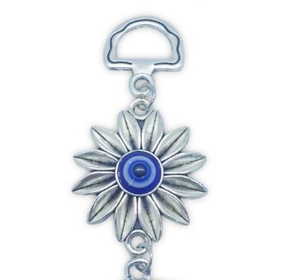 Imagem de Móbile Árvore da Vida e Olho Grego Proteção Prata 20 cm