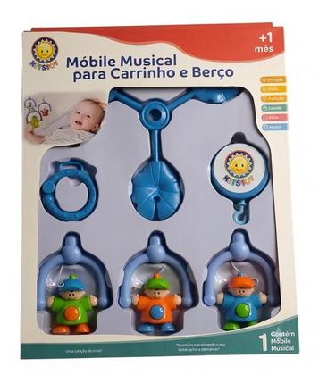 Imagem de Móbile Musical para Carrinho e Berço Amigos Kitstar Estampa:MENINO