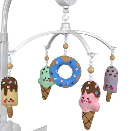 Imagem de Móbile Musical Sorvetinhos Quarto Bebê Infantil Menina