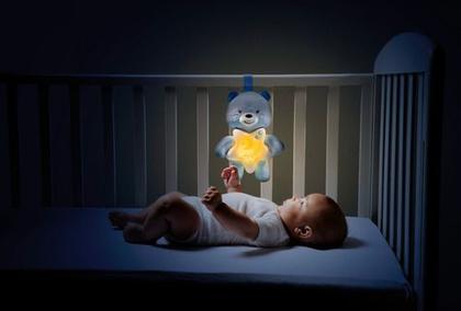 Imagem de Mobile Painel Ursinho Bons Sonhos Azul Luz Musica - Chicco