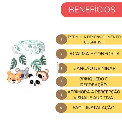 Imagem de Móbile Para Berço Bebê Musical Canção De Ninar Buba Selvinha