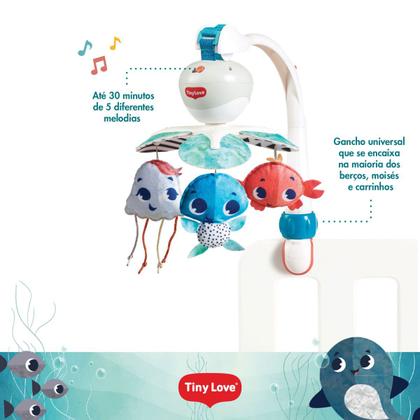 Imagem de Móbile Para Berço Musical Bebê Take Along Oceano Tiny Love