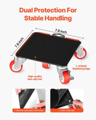 Imagem de Mobiliário Dolly VEVOR Carga máxima 1575 kg com 5 rodas