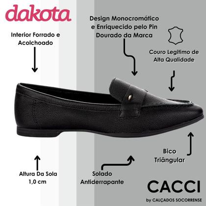 Imagem de Mocassim Alpargata Couro Feminino Dakota G6081