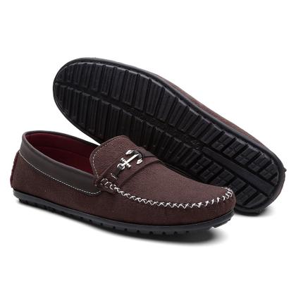 Imagem de Mocassim Casual M&d Store Moderno com Costura Reforçadas e Detalhe em Metal