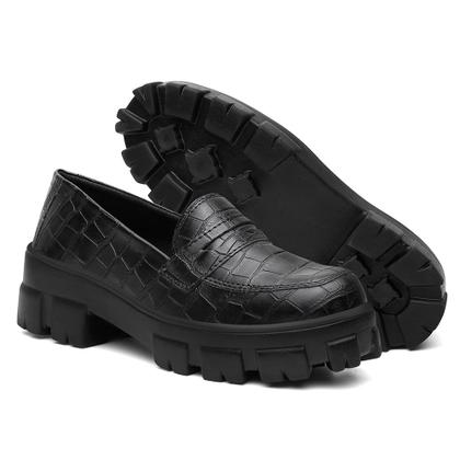 Imagem de Mocassim Croco Calce Facil Yoyo Store Sola Tratorada Robusta