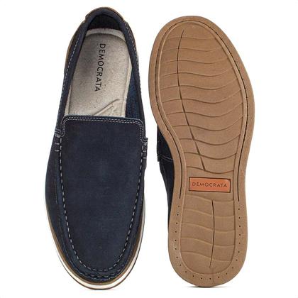 Imagem de Mocassim Democrata Flow Nobuck Azul Marinho - Masculino