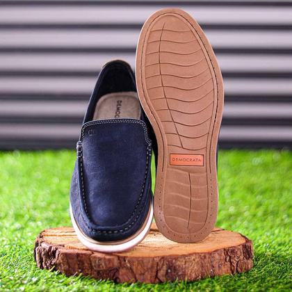 Imagem de Mocassim Democrata Flow Nobuck Azul Marinho - Masculino
