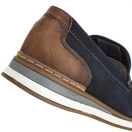 Imagem de Mocassim Democrata Flow Nobuck Azul Marinho - Masculino