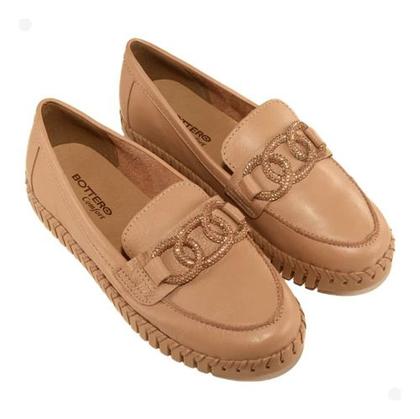 Imagem de Mocassim feminino bottero loafer tira strass couro legitimo 