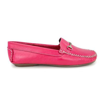 Imagem de Mocassim Feminino Casual Couro Legitimo Granado - 460 - Rosa