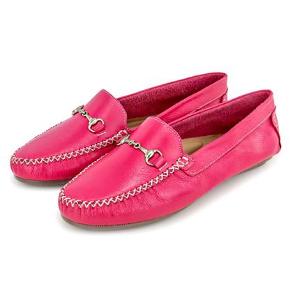 Imagem de Mocassim Feminino Casual Couro Legitimo Granado - 460 - Rosa