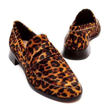 Imagem de Mocassim Feminino Cecconello Animal Print Marrom - 2646002