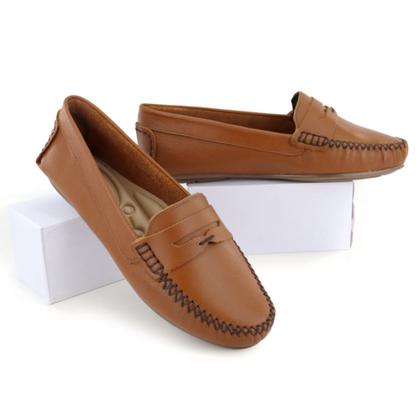 Imagem de Mocassim Feminino  De Couro