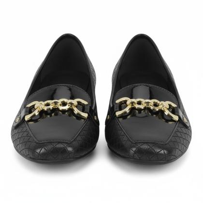 Imagem de Mocassim Feminino Moleca 5737.211 Preto Fivela