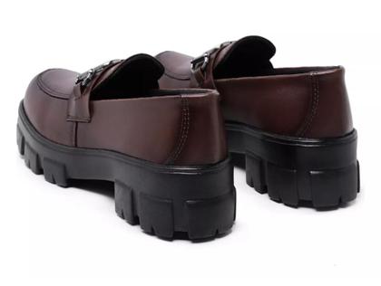 Imagem de Mocassim Feminino Oxford Corrente Confortável Casual 