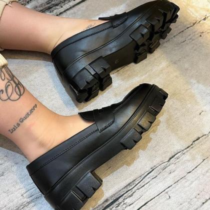Imagem de Mocassim Feminino Tratorado Casual Moderno Dia a Dia