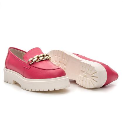 Imagem de Mocassim Feminino Tratorado Chain Aproprie - 3803 - Rosa