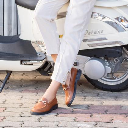 Imagem de Mocassim Loafer Feminino Andacco Couro 3901