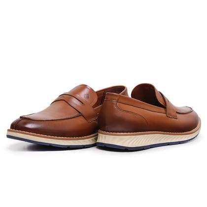 Imagem de Mocassim Loafer Masculino em Couro Toscana Lecas - 20000 - Tabaco