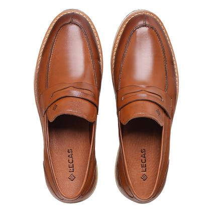 Imagem de Mocassim Loafer Masculino em Couro Toscana Lecas - 20000 - Tabaco