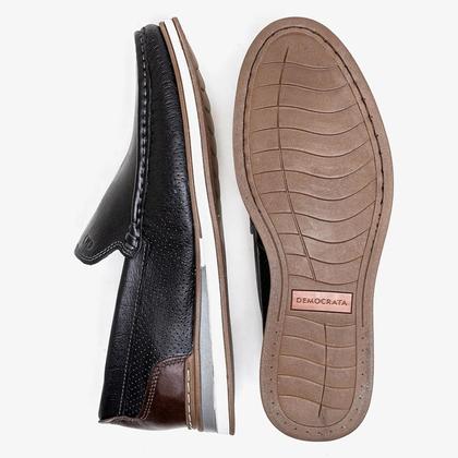 Imagem de Mocassim Masculino Couro Democrata Denin Flow 252101-001
