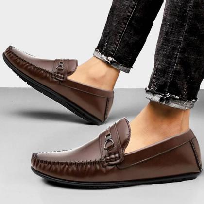 Imagem de Mocassim Masculino Driver Dockside Sapato Social Casual Confortável Estilo Italiano Clássico