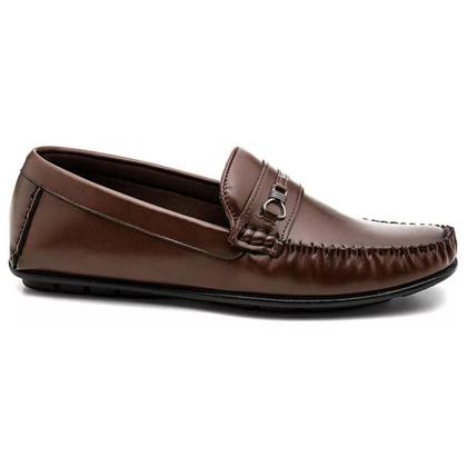 Imagem de Mocassim Masculino Driver Dockside Sapato Social Sapatilha Casual Confortável Bridão Estilo Italiano