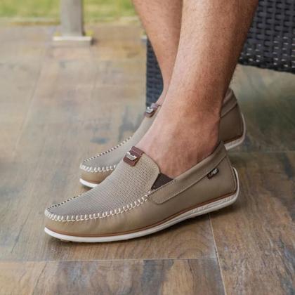 Imagem de Mocassim Masculino Em Couro Pegada Com Amortecimento 142002