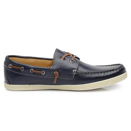 Imagem de Mocassim Masculino Jacometti Dockside Couro Conforto Casual