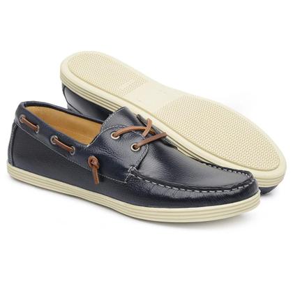 Imagem de Mocassim Masculino Jacometti Dockside Couro Conforto Casual