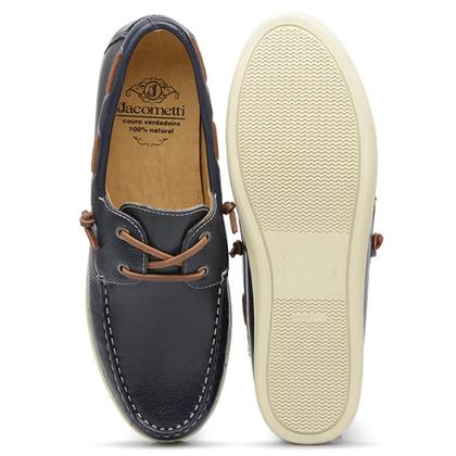 Imagem de Mocassim Masculino Jacometti Dockside Couro Conforto Casual