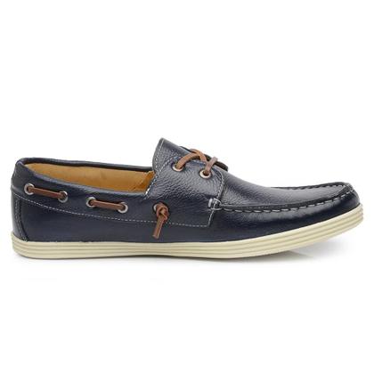 Imagem de Mocassim Masculino Jacometti Dockside Couro Conforto Casual