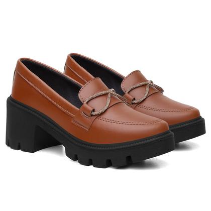 Imagem de Mocassim Oxford Feminino Moderno Moda Evangélica Brilho