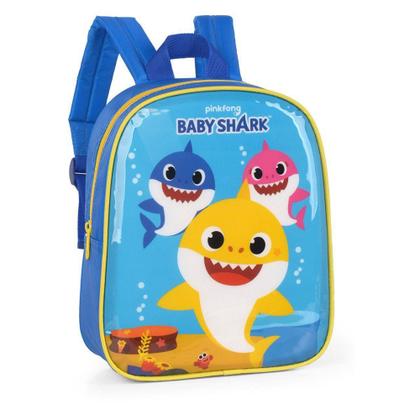 Imagem de Mochila 11" Infantil Passeio Baby Shark Estampada Luxcel