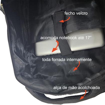 Imagem de Mochila 20” Gomos de Massagem Lona Notebook 17 KV22018